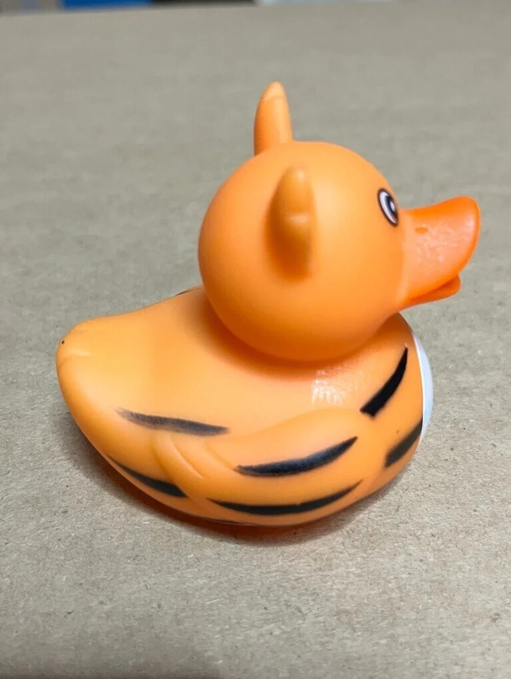 Cute Orange Tiger Rubber Duck for bath time or for JEEP ducking - Fun & Quirky